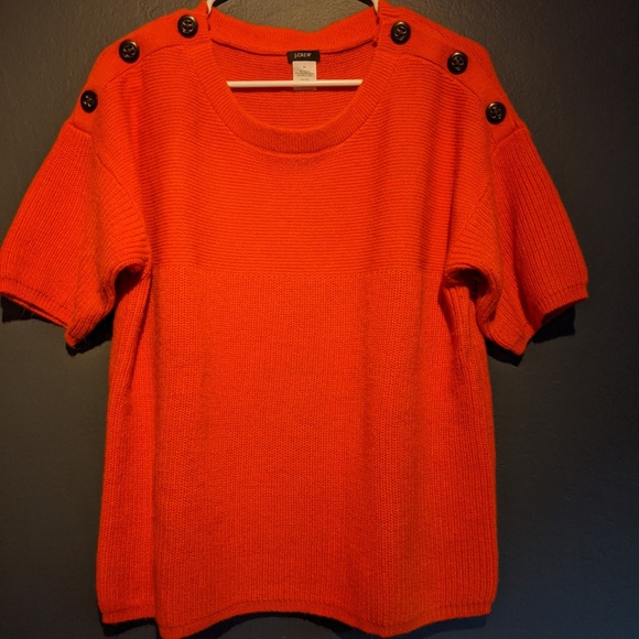 J. Crew Sweaters - Moving sale!  EUC ✨Boxy Bright Orange Sweater